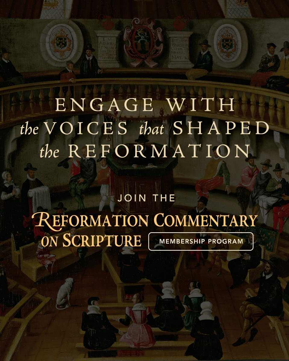ivpacademic's tweet photo. The Reformation Commentary on Scripture Membership Program is designed for pastors, church leaders, and educators who want to build their set of this acclaimed commentary series at an accessible price.

Become a member now: https://t.co/hF1Ny7RQQK https://t.co/B1Ass1qzAs