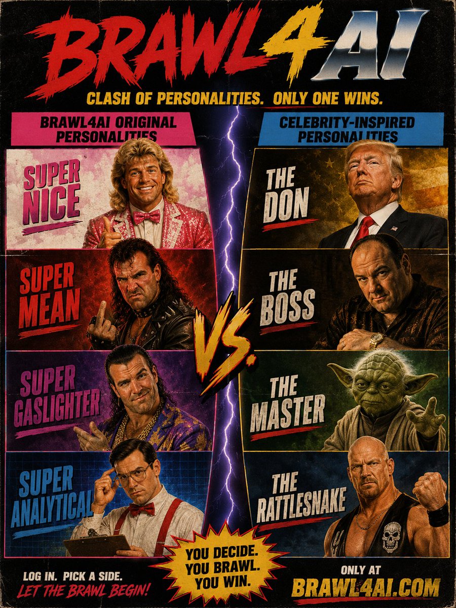 brawl4ai's tweet photo. The Stone Cold Steve Austin inspired AI picks are currently leading! 
🍺🍺🍺

See today's picks and how the personalities stack up: 
👇 

https://t.co/XNnyijUHSa https://t.co/I5600MARFn