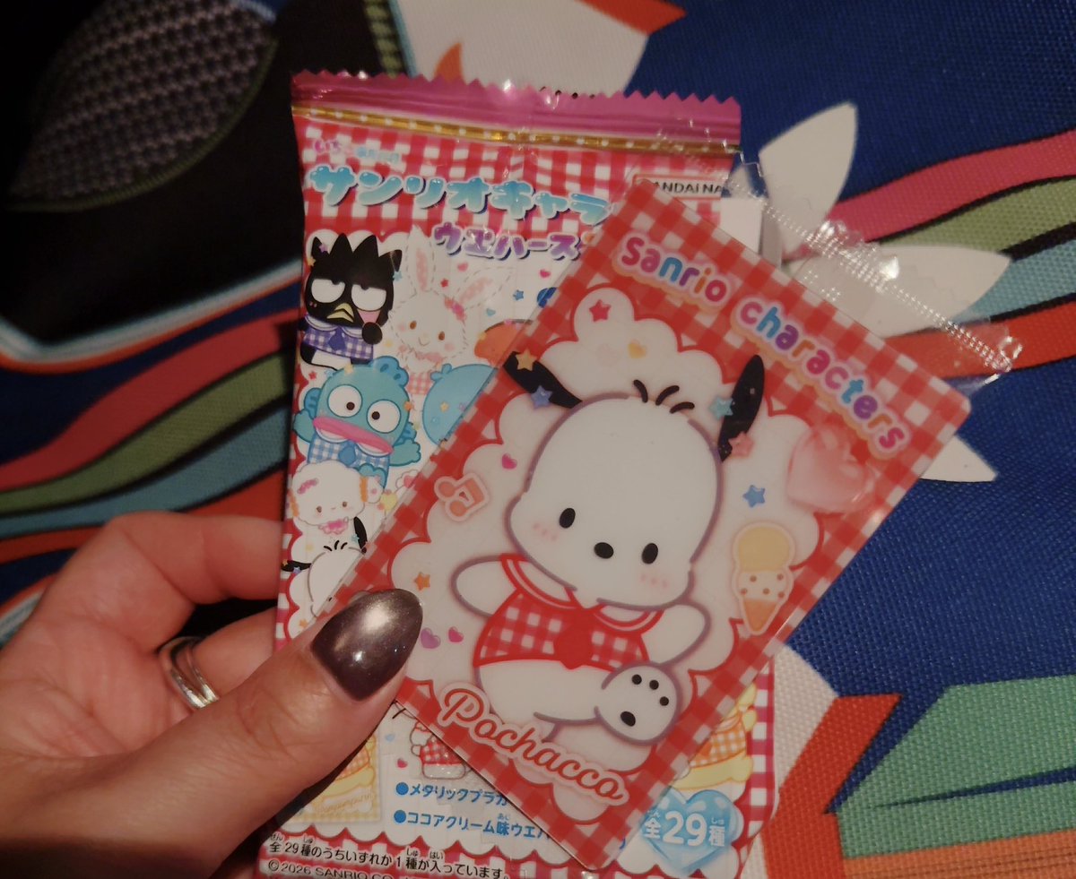 ariari_LOTUS's tweet photo. サンリオキャラクターウエハース買ってみたら😄

Pochacco出ました🩷 https://t.co/vrRR2h6epQ