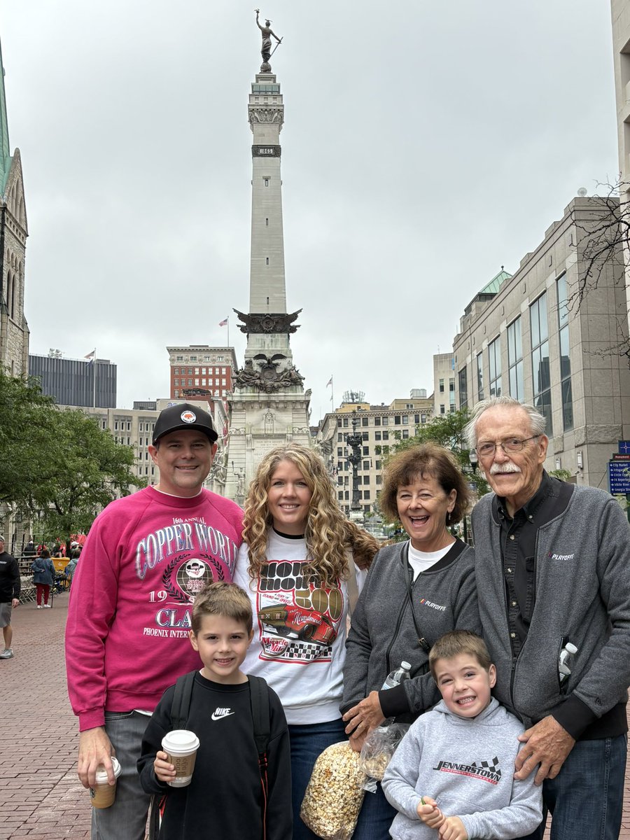 Van_Knill's tweet photo. Not bad for your very first #Indy500 
Great weekend with the entire family, and now 4 generations of the Knill family have witnessed the Greatest Spectacle in Racing. https://t.co/6deyFcJHYu