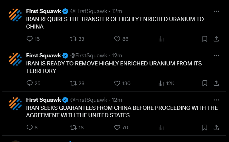 DarKaptain's tweet photo. PROGRESS .... FINALLY!

IRAN ready to remove their Highly Enriched Uranium to China but with guarantees. 

REMEMBER what happened before this moment:

IRAN went to CHINA
TRUMP went to CHINA
PUTIN went to CHINA
PAKISTAN is IN CHINA NOW

How scripted can this all be???? https://t.co/tNJ6ASaNAP