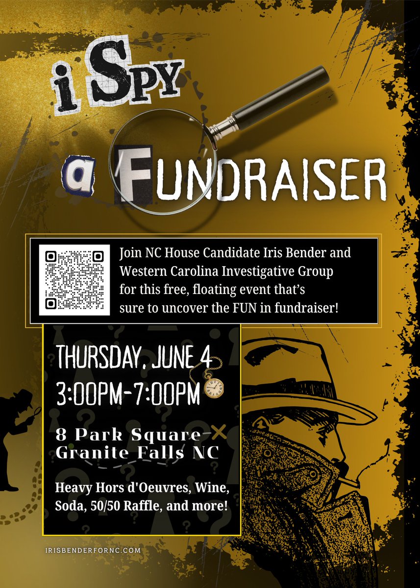 irisbenderfornc's tweet photo. We're ONE WEEK away from our FUNdraiser at Western Carolina Investigative Agency! This is a chance to connect one-on-one and talk about the future we want to build together.

🗓️ Thursday, June 4
⏰ 3:00PM-7:00PM
📍8 Park Square, Granite Falls NC

#TinyButMighty #IrisBenderForNC https://t.co/cJBAfdTVuX