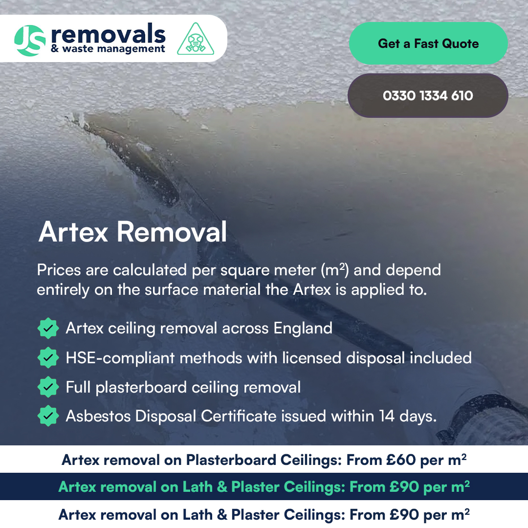 JS_Removals's tweet photo. Removing Artex? Choose a team you can trust 🛠️

We provide safe, compliant ceiling removal with licensed disposal and certification issued within 14 days ✅

No shortcuts. Just professional results 💯        

Get started here 👇
https://t.co/ygowcDMTSa

#JSremovals #ArtexRemoval https://t.co/qqzPZw3lFS