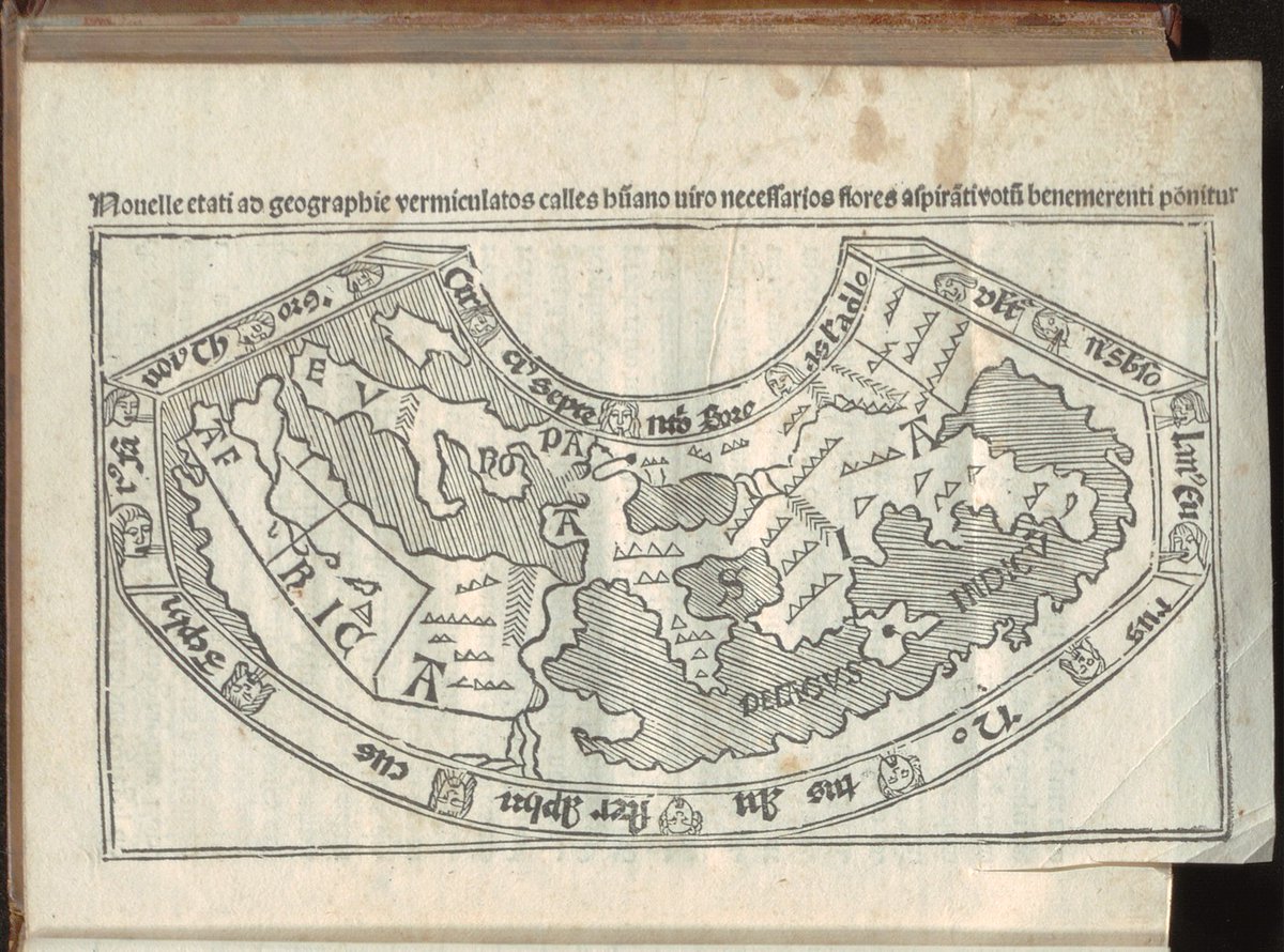 GeomaticaUPM's tweet photo. 📚 Una joya única llega a la Biblioteca del @IGNSpain 

El 26 de mayo recibió la donación bibliográfica y cartográfica más valiosa hasta la fecha: un ejemplar incunable (1498) de la Cosmografía de Pomponio Mela, impreso en Salamanca.  
Se trata de una obra clave en la historia de la cartografía española, que incluye el único mapamundi xilográfico incunable realizado en España.