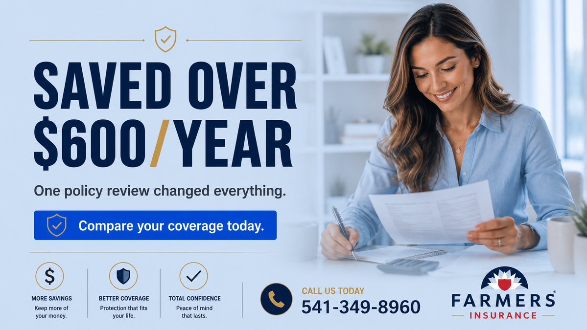 Michael_Barclay's tweet photo. Most people never compare insurance rates.

That can become expensive over time.

A quick review could save you more than expected.

https://t.co/nMLAGttWuX

#InsuranceSavings #SaveMoney #InsuranceTips #CoverageReview #farmersinsurance #michaelbarclayfarmersinsurance https://t.co/JziGNk8XSS