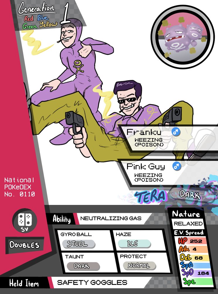 MangoDrawsCrap's tweet photo. another instance of posting 3 because i couldn't fit all the multiple variants i made
#pokemon #gijinka #weezing #chansey #kangaskhan https://t.co/9Ash7orrQC