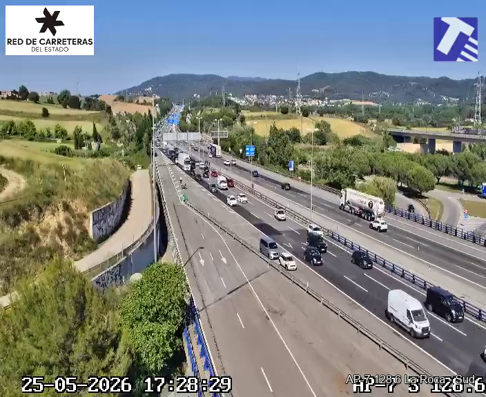 transit's tweet photo. Principals #retencions a hores d’ara:

🔴AP-7 Vilafranca | Martorell ➡ nord
🔴AP-7 la Roca ➡ sud
🔴C-31 Santa Cristina d'Aro ➡ Llagostera
🔴N-II Tordera ➡ sud
🔴C-32 Cabrera ➡ sud
🔴N-340 el Vendrell ➡ nord
🔴C-31 Calafell | Cubelles ➡ nord
#SCT #retorn https://t.co/aSJQsM464c