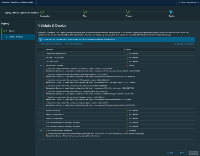 RaffaPol's tweet photo. VCF 9.1 - Quick Tip: Using the VCF Installer as a Standalone Pre-Check Tool https://t.co/DtWELD8R1G https://t.co/RpwVBZ1J40