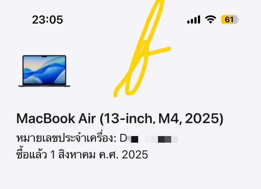 fernbarfarbern's tweet photo. 🙇🏻‍♀️ ขออนุญาตปล่อยของใหม่กริบยังไม่ได้แกะซีลกล่องค่า

Macbook Air M4 13"
สี : Midnight
Cpu/Gpu : 10 core 
Ram : 16 gb 
Ssd : 512 gb

🌟 33,900 บาท 🌟

📮 นัดรับ bts สยาม (หรือสายสีเขียว)
ขอเน้นนัดรับนะคะ อยากให้ได้เช็คของ

สนใจ pls dm 💗
#ส่งต่อmacbookair13 #macbookair13 https://t.co/iMuIVxKqTF