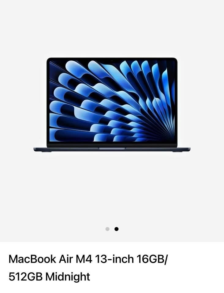 fernbarfarbern's tweet photo. 🙇🏻‍♀️ ขออนุญาตปล่อยของใหม่กริบยังไม่ได้แกะซีลกล่องค่า

Macbook Air M4 13"
สี : Midnight
Cpu/Gpu : 10 core 
Ram : 16 gb 
Ssd : 512 gb

🌟 33,900 บาท 🌟

📮 นัดรับ bts สยาม (หรือสายสีเขียว)
ขอเน้นนัดรับนะคะ อยากให้ได้เช็คของ

สนใจ pls dm 💗
#ส่งต่อmacbookair13 #macbookair13 https://t.co/iMuIVxKqTF