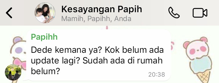 Periphuwin's tweet photo. Hayolohh dede kemana ya ini kok belum update ke papih mamih??? https://t.co/QkEMQeiVVF
