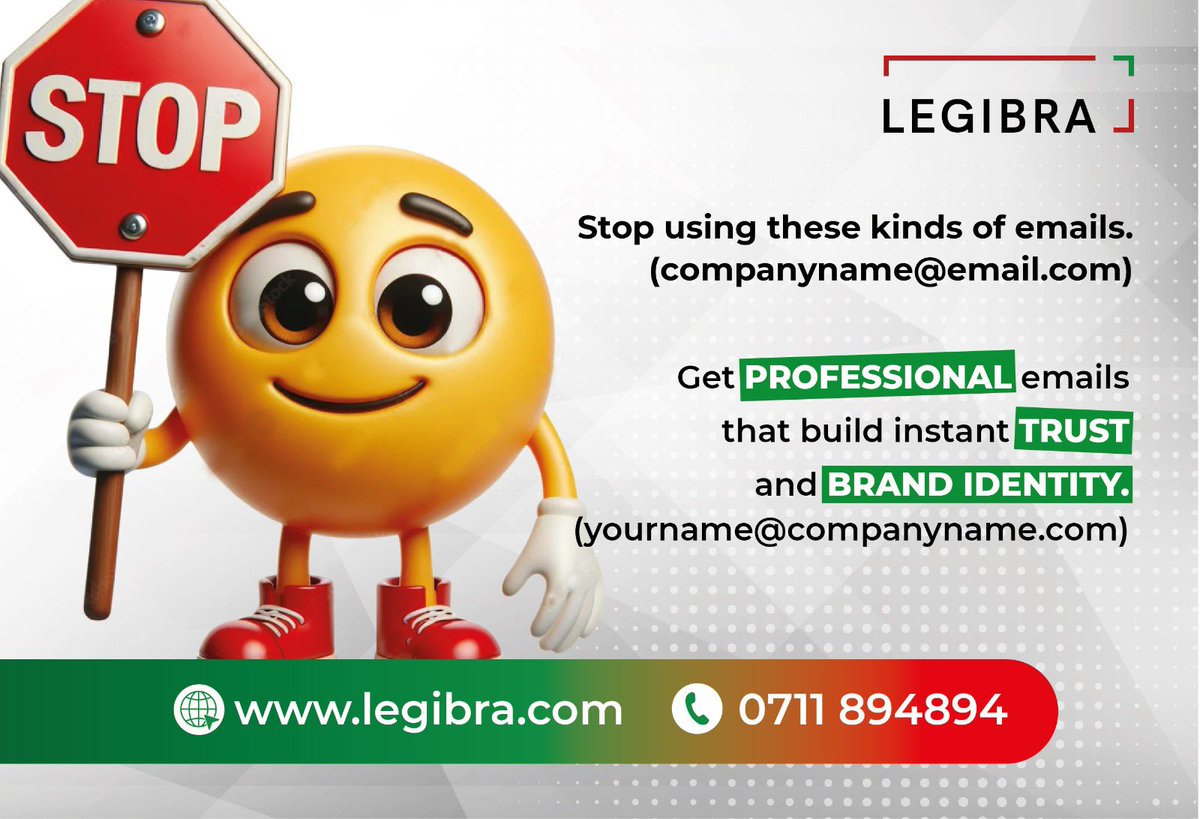 legibra's tweet photo. Your email communication should exude professionalism, inspire trust, and elevate your brand identity.

For more information, WhatsApp us on 0711894894

#SEO #Entrepreneur #Business #DigitalMarketing #Marketing #Startup #SEO #WebDevelopment #WebDesign #SaaS #Tech #Kenya https://t.co/FvjyxEgJXi