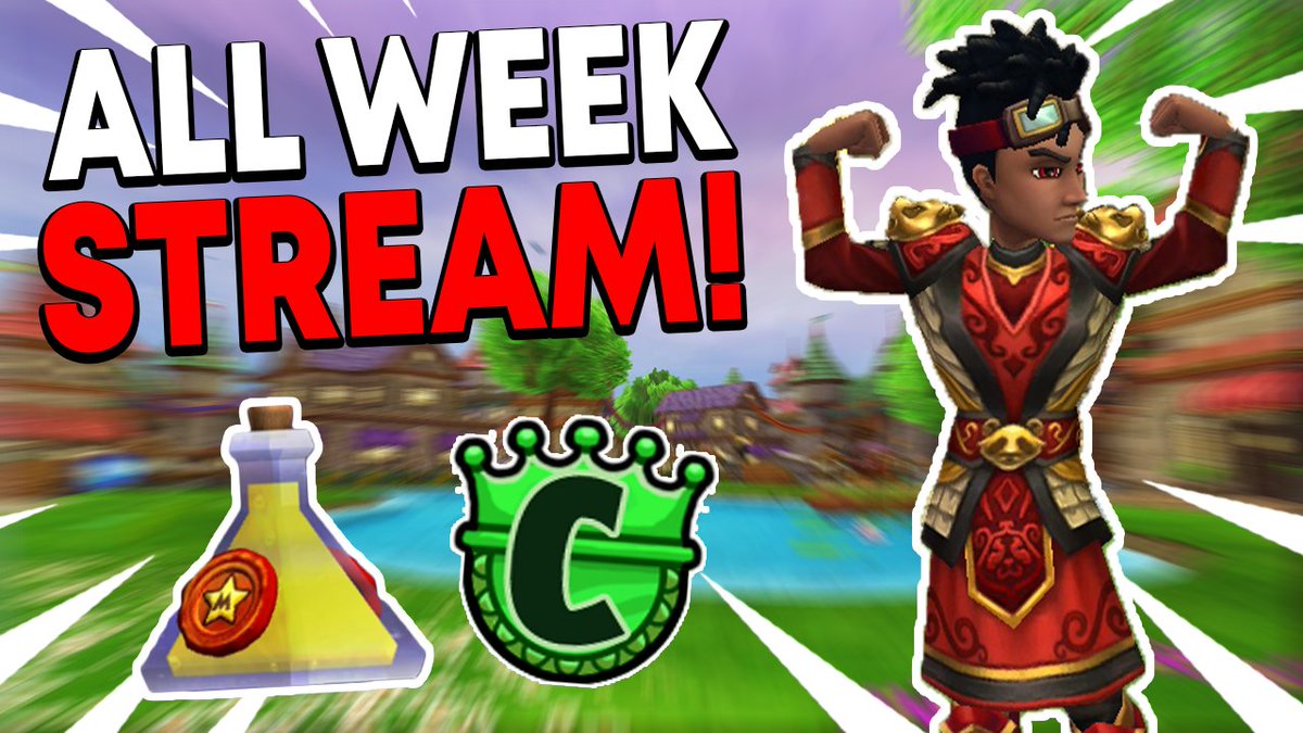 U_Speedster's tweet photo. I'm back! I will be coming back with a stream happening all week (Monday - Friday) at the same time at 8:30. There will be giveaways everyday and we will be playing wiz, pirate, and probably other games. Sorry for being gone for so long. #Wizard101 https://t.co/zZDURKgoNB