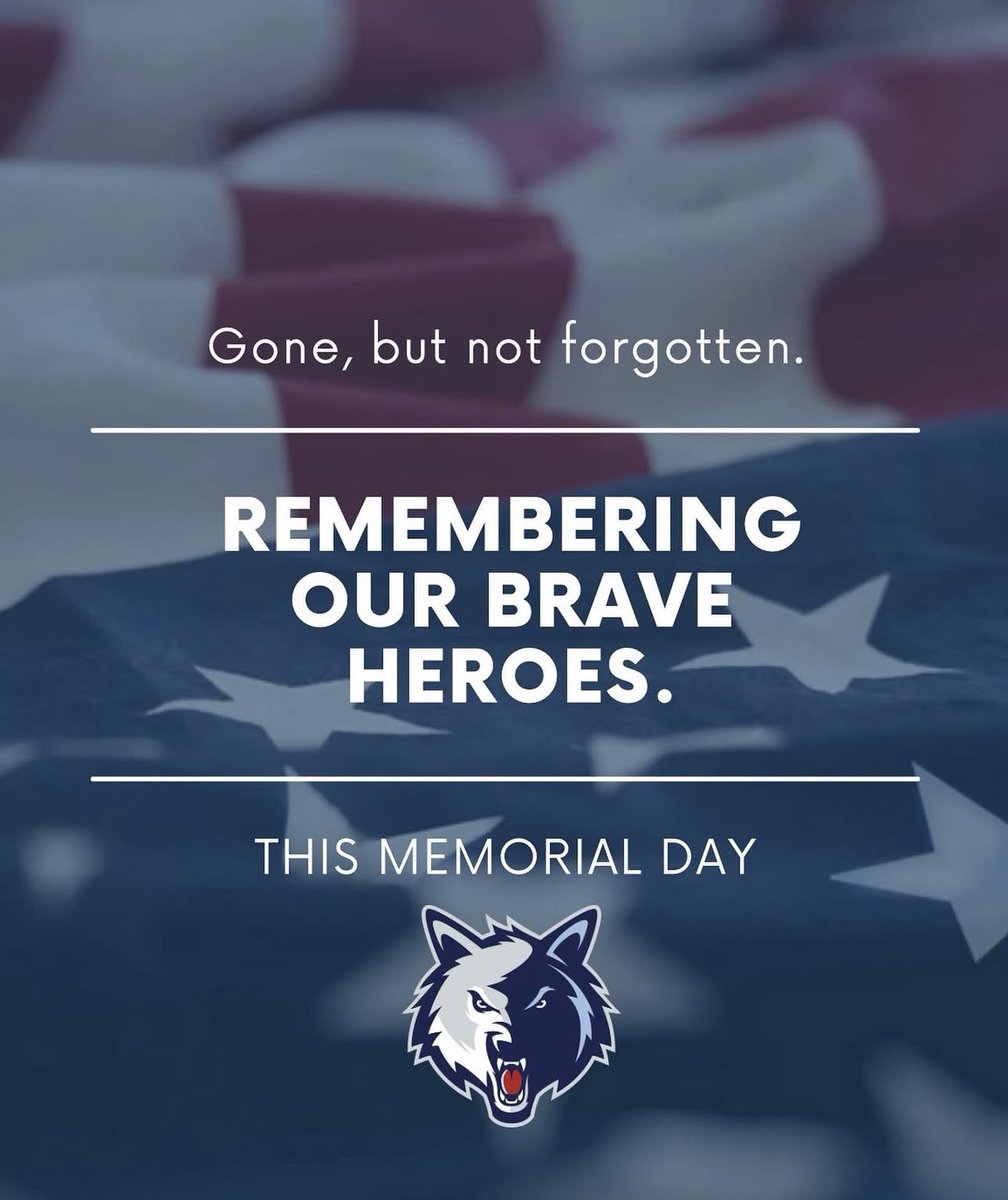 NewsomeWolvesFB's tweet photo. Today and everyday we remember and honor those who made the ultimate sacrifice for our country 🇺🇸 https://t.co/r8yJZ5yV4K