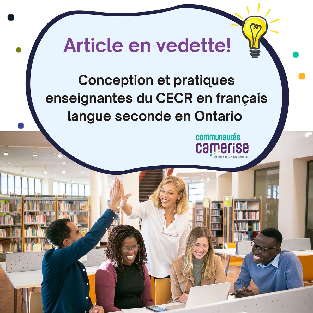 CCamerise's tweet photo. 👀 #InfoWatch: #CEFR in Ontario 🧑‍🏫

Read this article from #CameriseCommunities’ pedagogical watch 👉 https://t.co/KnmVu2SCwe 

💬 Share your experiences! 
https://t.co/ZEcQimybxo

#FSL #FAL #FI #CEFR #LanguageTeaching #Education #Teaching https://t.co/p8X6FDDMvn