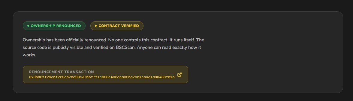 Imon1129's tweet photo. 🔒 Renounced contract confirmed.
Transparent. Community-driven. Built for long-term growth on #BNBChain.

$CZ1 is cooking 👀

CA: 0xcde9fdc3e97979b76ba65a88d9a631f514a3c36f https://t.co/zOeKA4Isjr