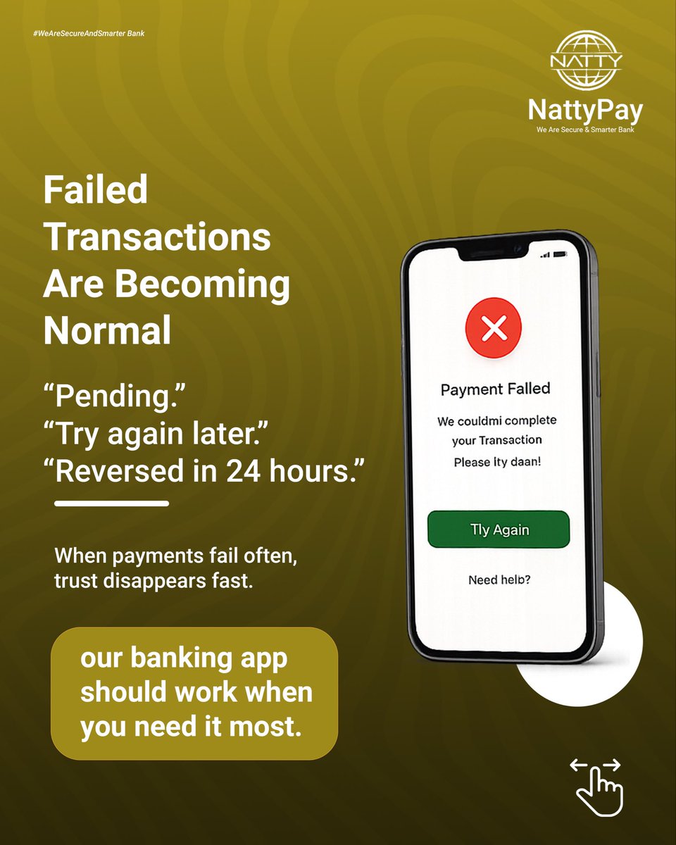 nattypays's tweet photo. Nobody likes stress

At NattyPay, We make it a point to keep things stress free!😎

Download and Enjoy Ease!

#easybanking #nattypay #fintech https://t.co/abhwZQ0hts
