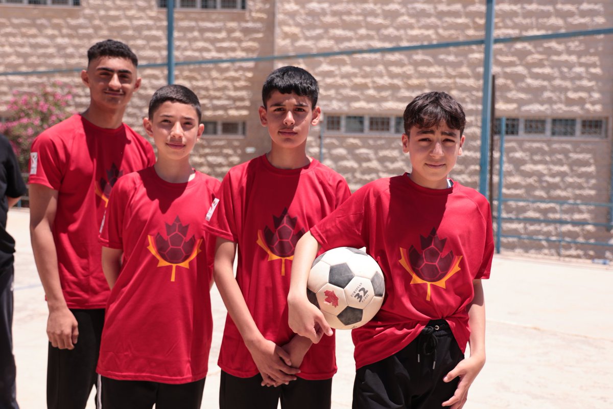 CanadaRepPA's tweet photo. احتفل @CanadaRepPA  باليوم العالمي لكرة القدم ⚽️ من خلال استضافة طلاب من جميع أنحاء #الضفةالغربية في مدرسة @UNRWA في رام الله للاحتفال بكرة القدم كلغة عالمية للوحدة والشمول والفرص بينما نتطلع إلى كأس العالم لكرة القدم 2026 
#FIFAWorldCup  #worldfootball https://t.co/FKZCFZK08d