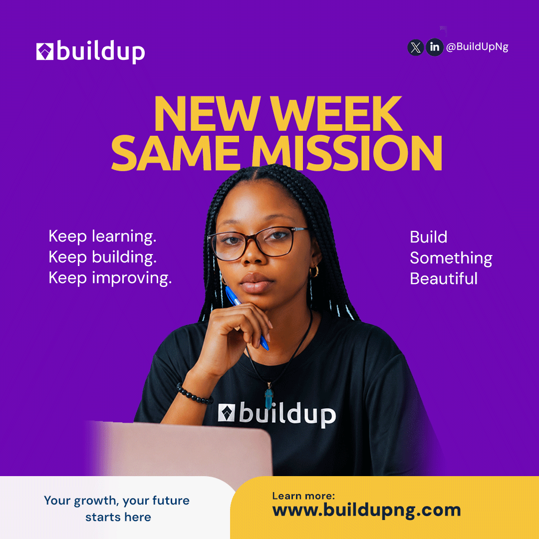 BuildUpNg's tweet photo. New week, fresh energy.

Stay focused.

#buildup #MondayMotivation https://t.co/AUBIFeOntI
