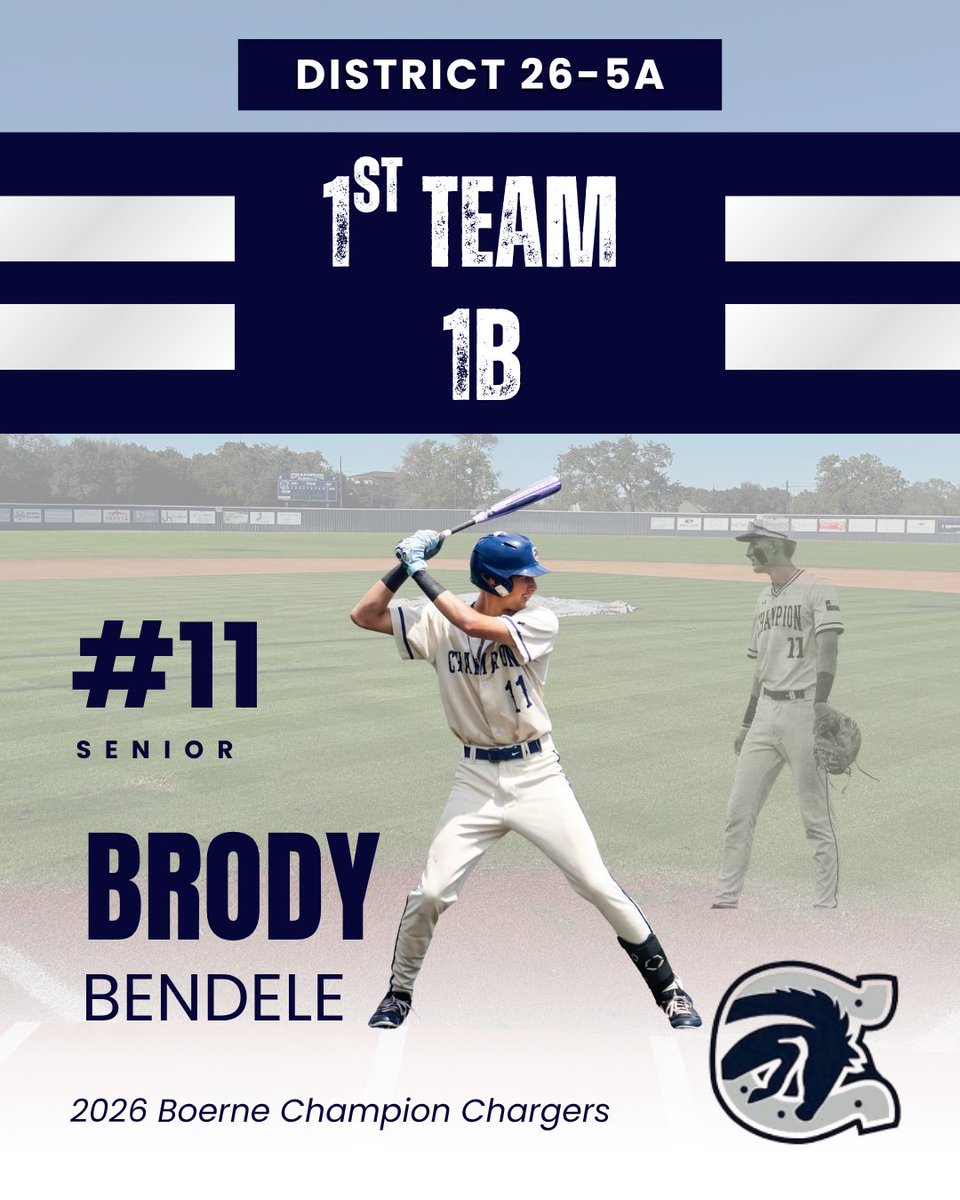 ChargerBSB's tweet photo. 🏆 2026 1st Team All-District 26-5A 🏆 https://t.co/EYlriT6gIq