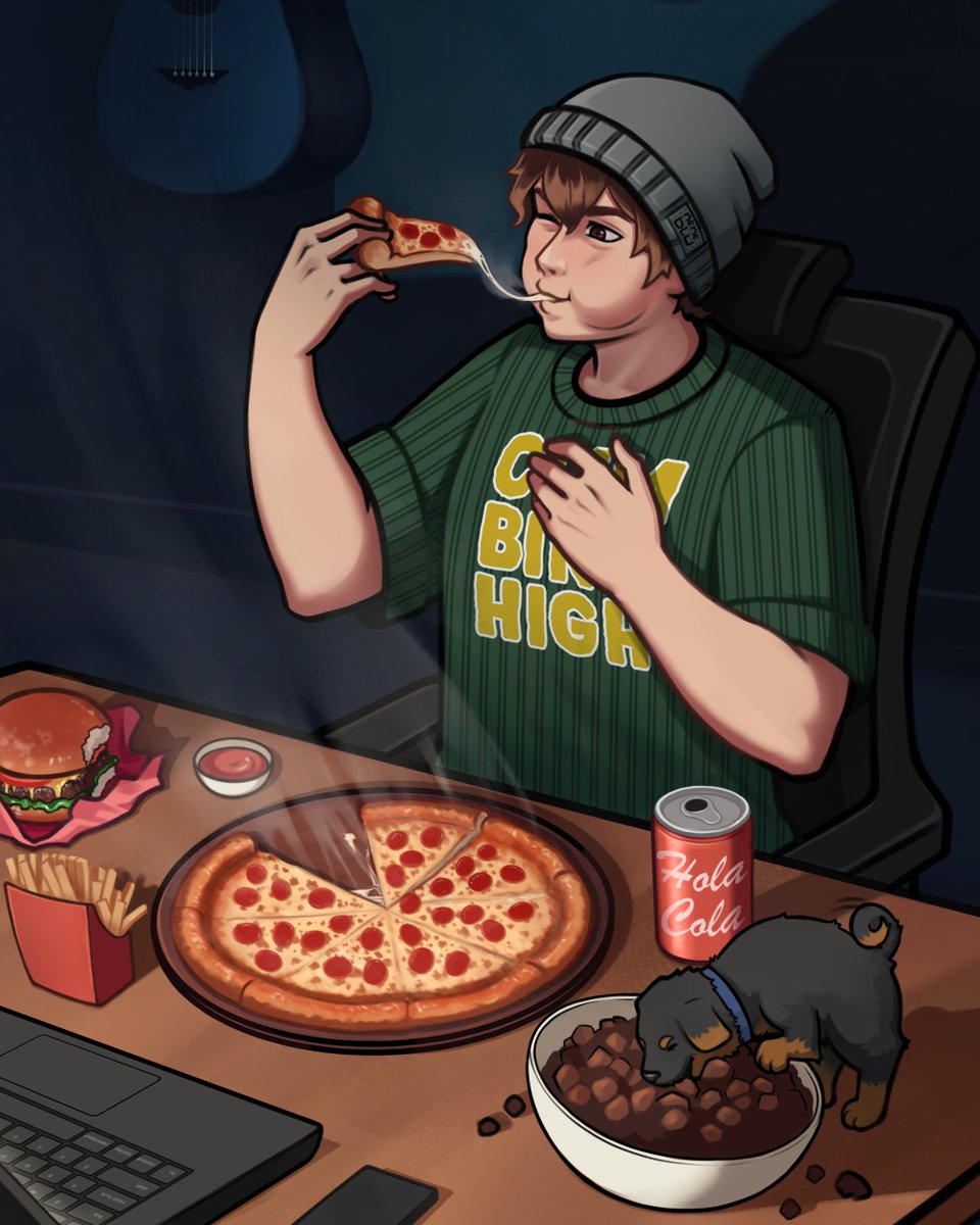 nee4ne's tweet photo. No AI, I made these using Clip Studio Paint and sleep deprivation https://t.co/4UuGUNyC4l