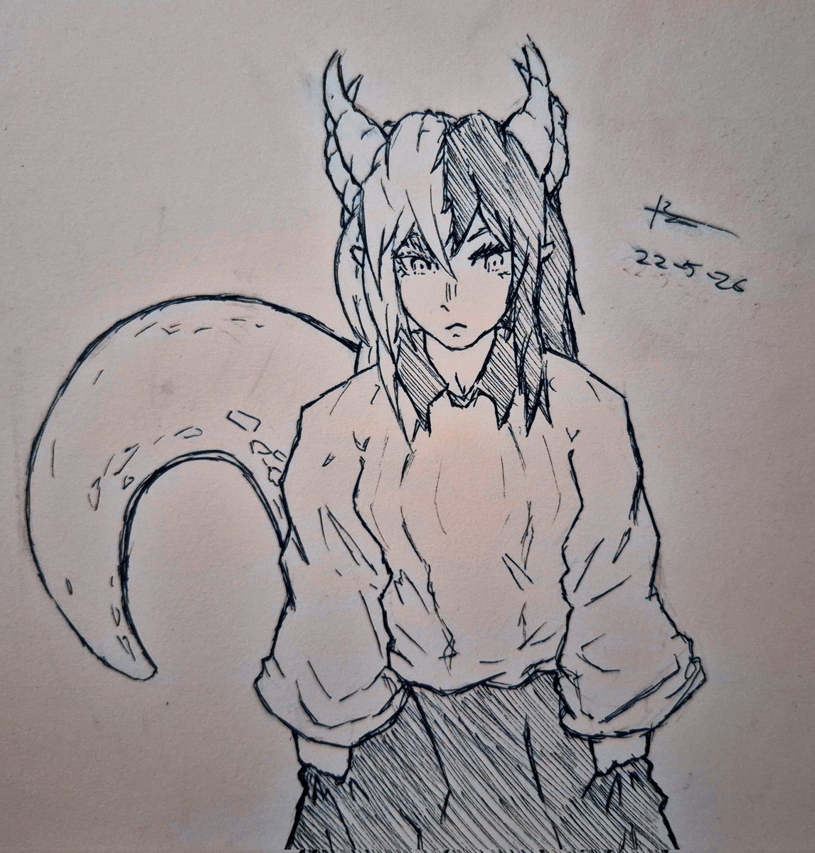 brs_art_07's tweet photo. #OCart for @Mosadehh 

✌️

#artmoots #smallartists #traditionalart https://t.co/mlycIJzGUg