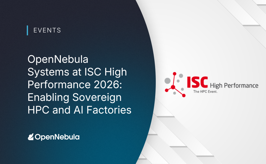 opennebula's tweet photo. We’re joining ISC High Performance 2026, a leading event for #HPC, #AI, and #quantum technologies,  on June 23–25 in Hamburg 🇩🇪

If you're looking to optimize your infrastructure for next-gen AI and cloud workloads, visit Booth B29 for live demos and learn how OpenNebula helps organizations deploy and manage HPC AI Factories and modern AI infrastructure 🚀

👉 Full details & book a meeting: https://t.co/kHYrU7jdot

See you in Hamburg!

#ISC2026