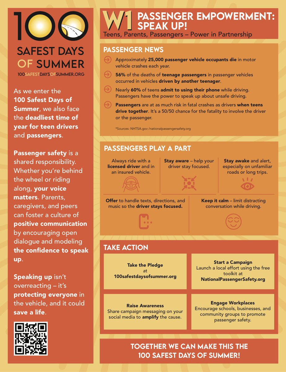whatslethal's tweet photo. As we honor Memorial Day, we also mark the beginning of the 100 Safest Days of Summer. Passenger empowerment is this week’s focus. Drivers, drive safely and passengers, speak up for safety! 

#100SafestDays #SpeakUp4Safety #YouHaveThePower #EnEspañol https://t.co/uCZ7oSlW3i