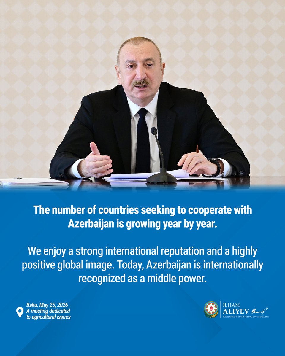 Ilham Aliyev tweet media