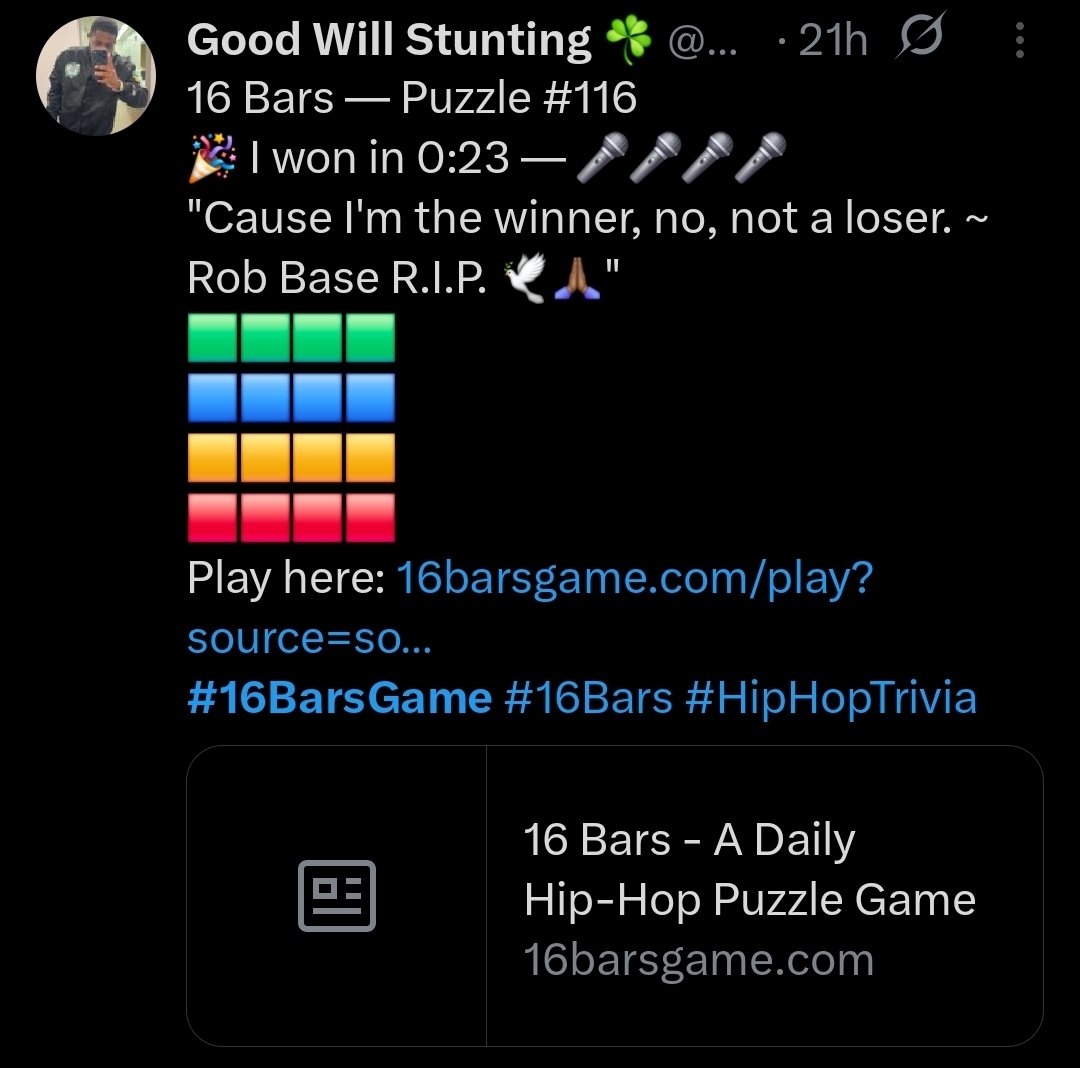 16barsgame tweet media