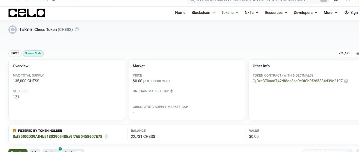 playchessify's tweet photo. Go grab your $CHESS token now on @celo 
NFA though,
Atleast i did something for you before i lose my job https://t.co/jDsnIwvf9V