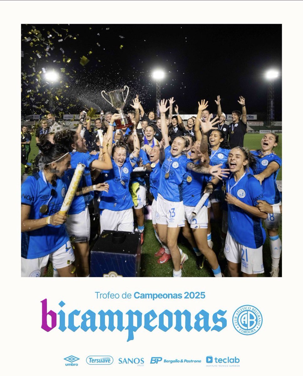 IviRod_'s tweet photo. Hoy el Pirata tiene a las y los vigentes campeones del fútbol argentino y ambos por primera vez en su historia: 

✅ @BelgranoFem Campeonas 2do T 2025 y Trofeo de Campeonas ⭐️⭐️
↪️ Copa Libertadores 2026

✅ @Belgrano Campeón Ap. 2026 ⭐️
↪️ Copa Libertadores 2027 https://t.co/aXdBY0rxTZ