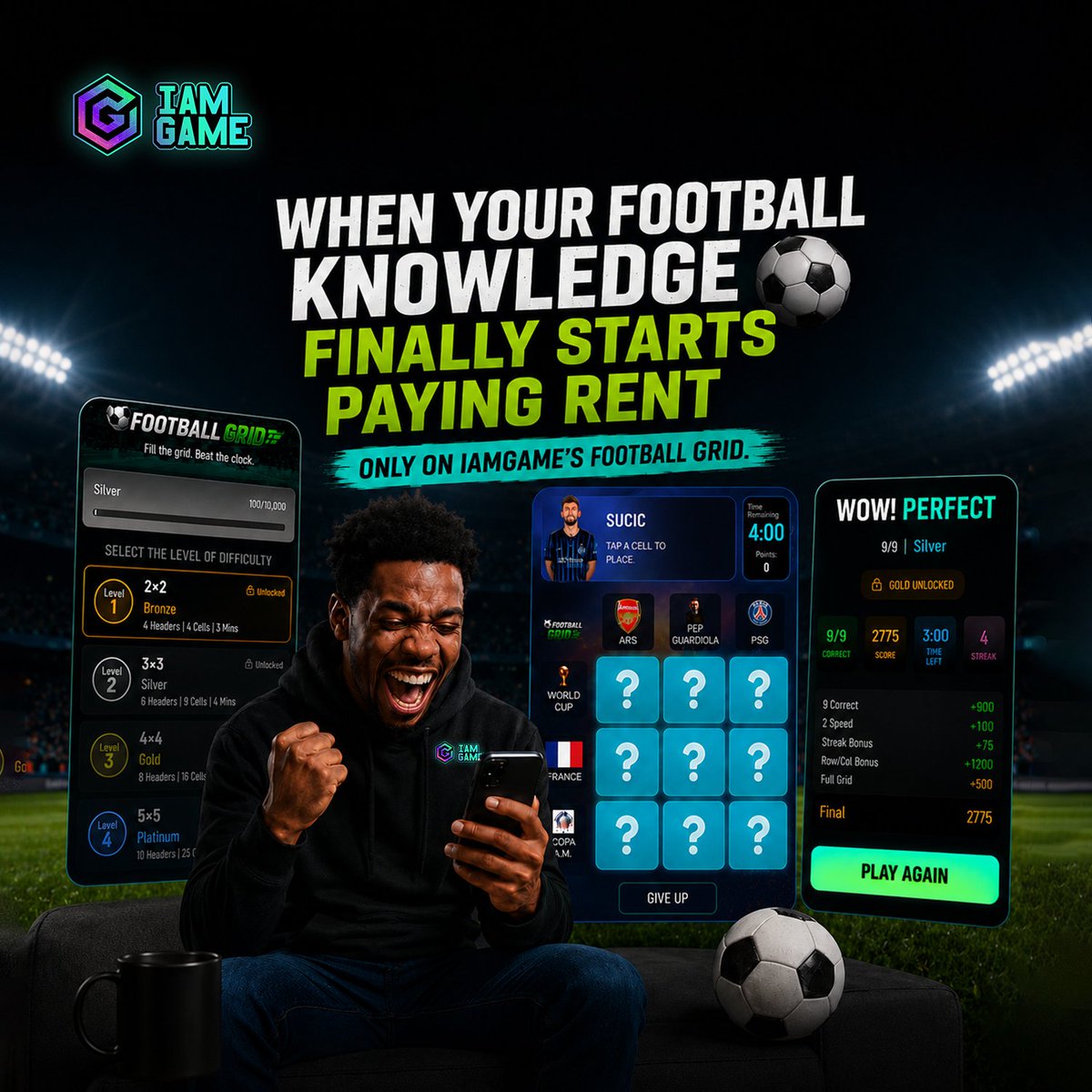0xiamgame's tweet photo. Football IQ > 9 to 5!

Some people watch football. 

Others cash in on it on IamGame🔥 https://t.co/atiGGxBEUM