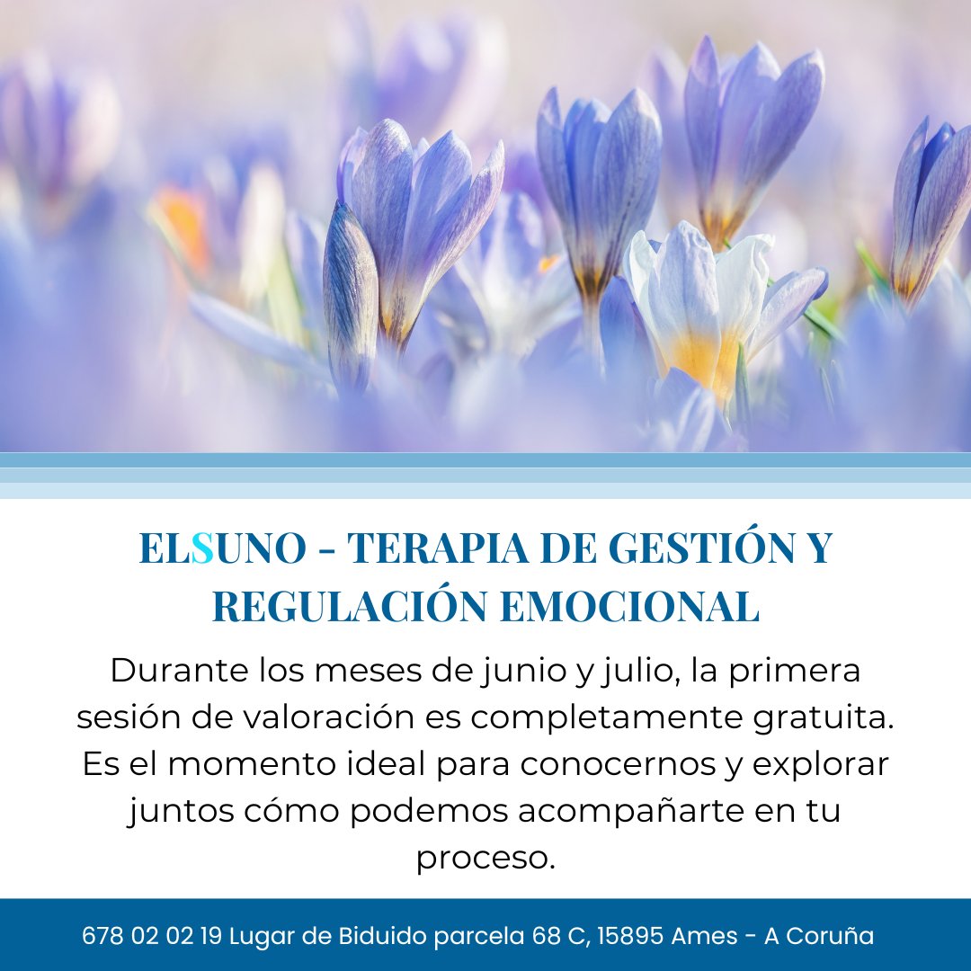 elsunocentro's tweet photo. ✨ Elsuno | Terapia de gestión y regulación emocional

Dar el primer paso es importante 💙
Durante junio y julio, la primera sesión de valoración es gratuita.

🗓️ Reserva tu sesión y empieza tu proceso

📞 678 02 02 19 | 📩 info@elsuno.com

#SaludMental #BienestarEmocional https://t.co/hNQ8TYVoic