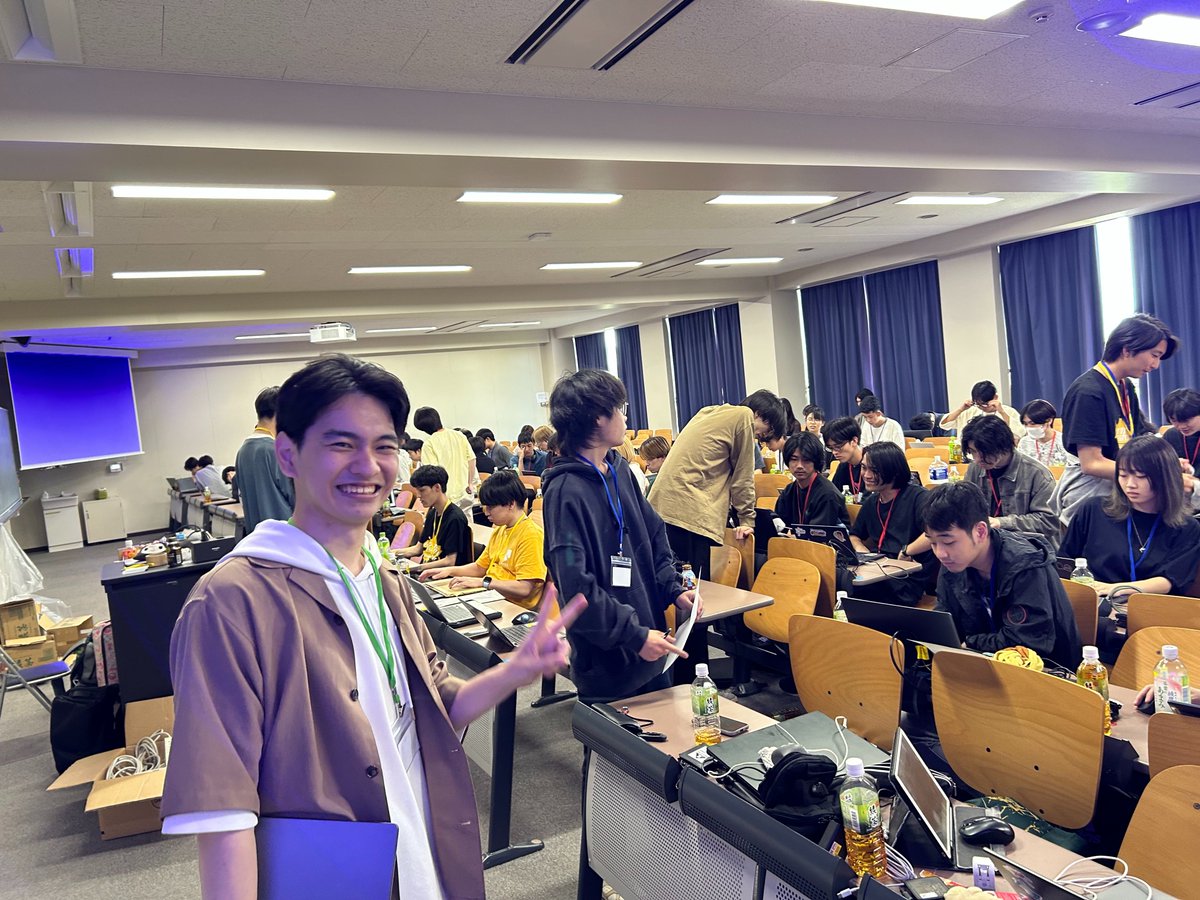dip_developers's tweet photo. ⛺️DDDハッカソンにディップから25年新卒エンジニアの吉岡と植松がメンター参加しました！

スワイプAI開発や心拍数が閾値を超えていないとコミットを拒否する開発環境など...尖ったプロダクトに出会えたハッカソンでした✨

懇親会などでご紹介したインターンの詳細はこのアカウントの固定ポストから！ https://t.co/Eh2e1mNvF1