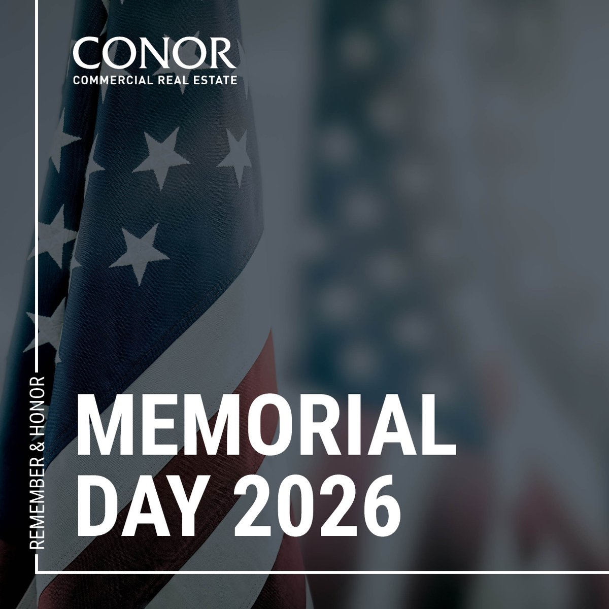 ConorCommercial's tweet photo. Happy Memorial Day! Today, we remember and honor the men and women who served our country and the sacrifices they made for us.
#Conor #MemorialDay #RememberAndHonor https://t.co/bSUUgO0cVP