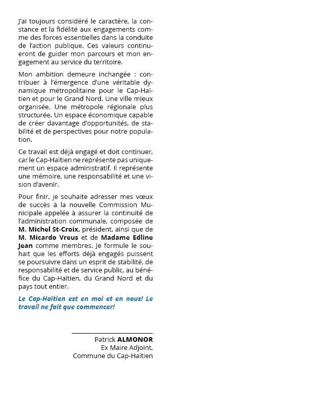 patrickalmonor1's tweet photo. MOTS DE REMERCIEMENTS ET D’ENGAGEMENT https://t.co/IBQ0TqH3Zy