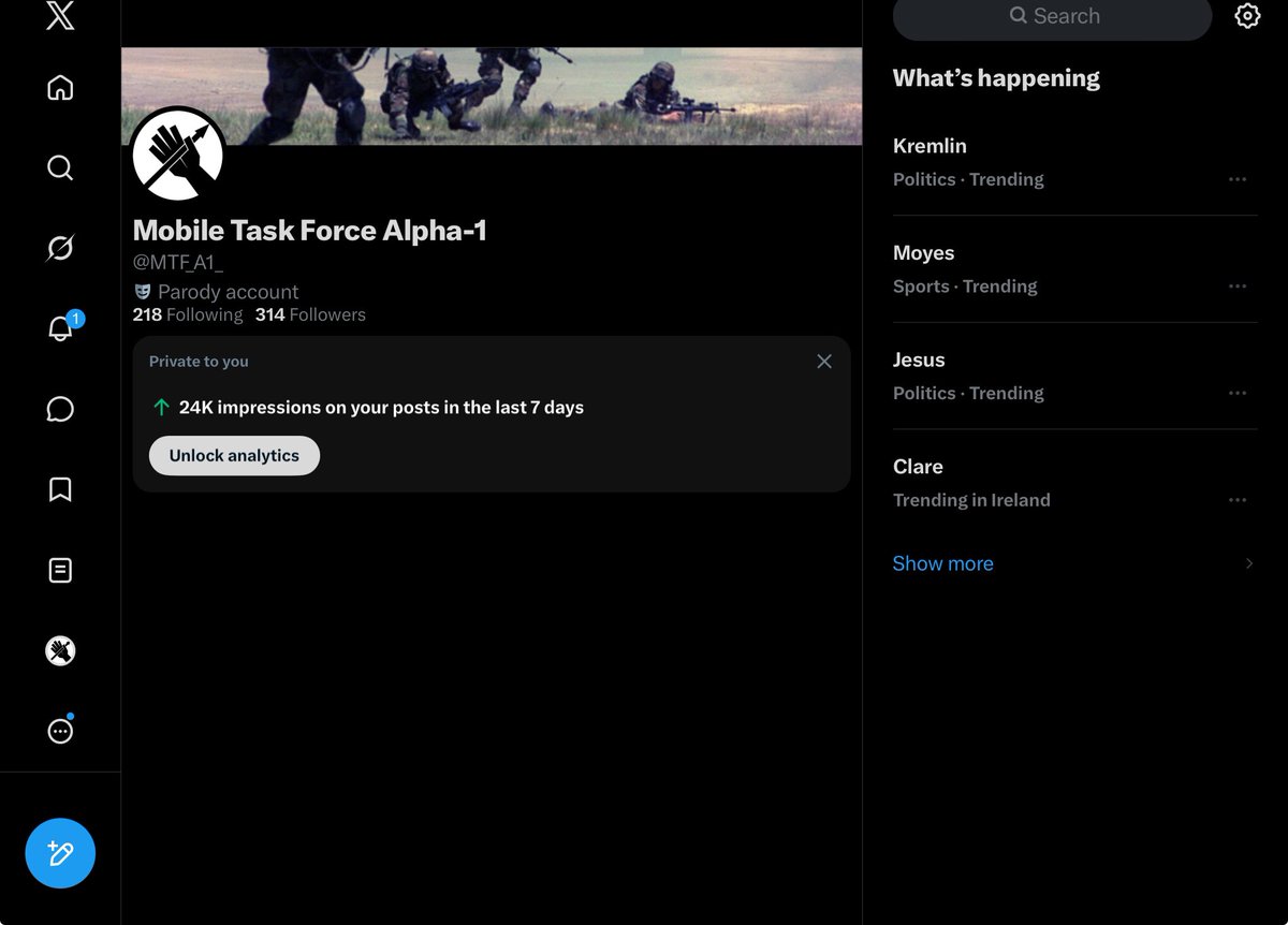 Mobile Task Force Alpha-1 tweet media