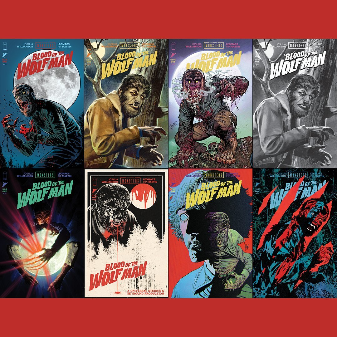 Williamson_Josh's tweet photo. This is your final warning to pre-order UNIVERSAL MONSTERS: BLOOD OF THE WOLF MAN #1 from myself, @leomacs and Pip Martin!

This @Skybound horror miniseries kicks off in a bloody fashion on June 24th, but pre-orders end TONIGHT! So don't miss your chance... https://t.co/yiNZ5w9DmC