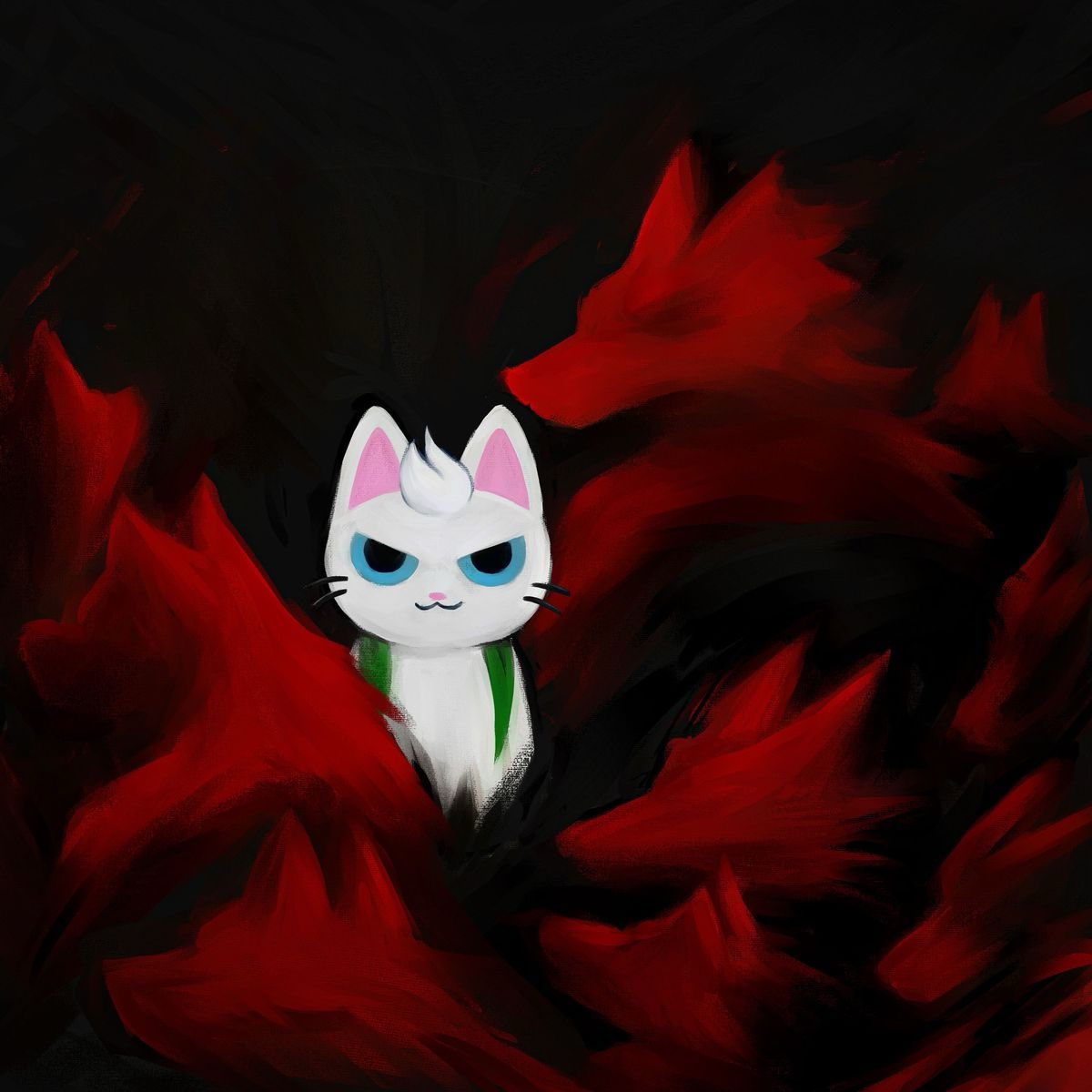 mew's tweet photo. calm amongst wolves because i have that cat in me… https://t.co/IOePmd7vHL