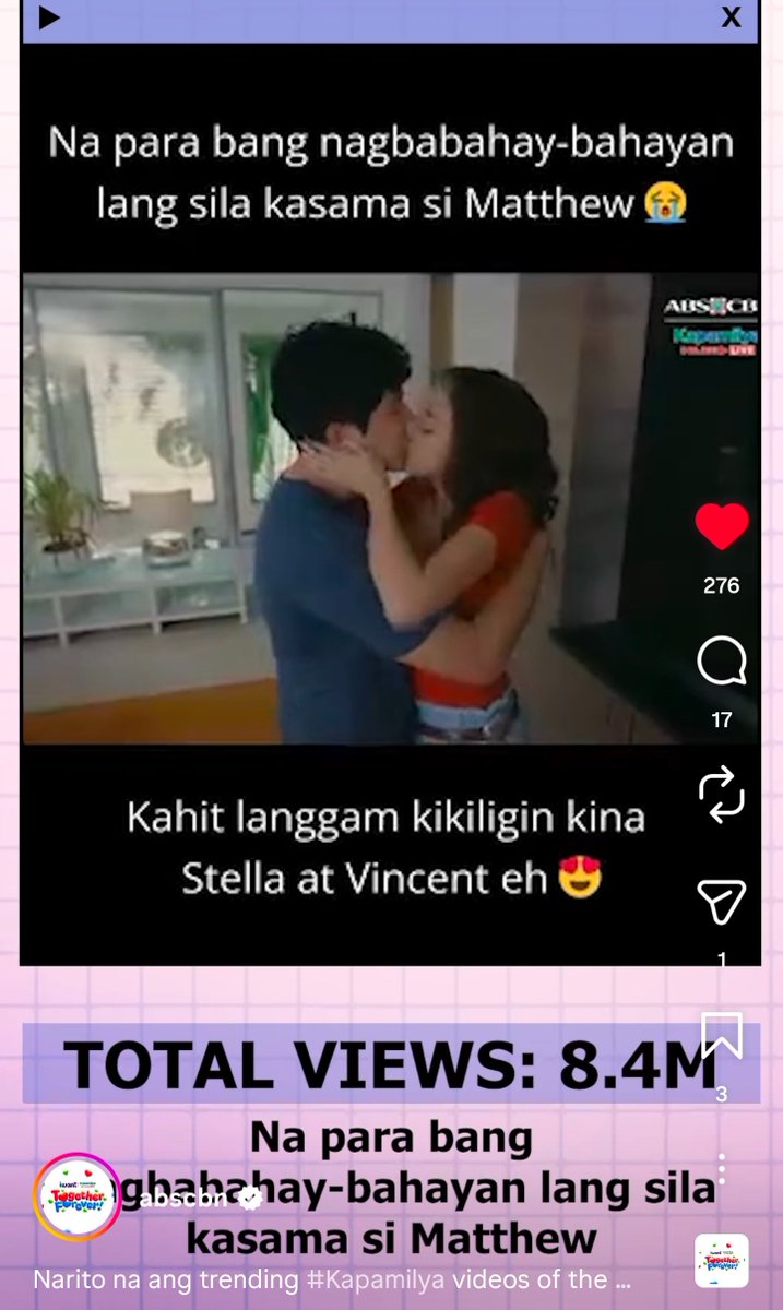 gracebeau2003's tweet photo. Yung nag viral ang vacuum kiss nila. 😂 https://t.co/FBYI360tQJ