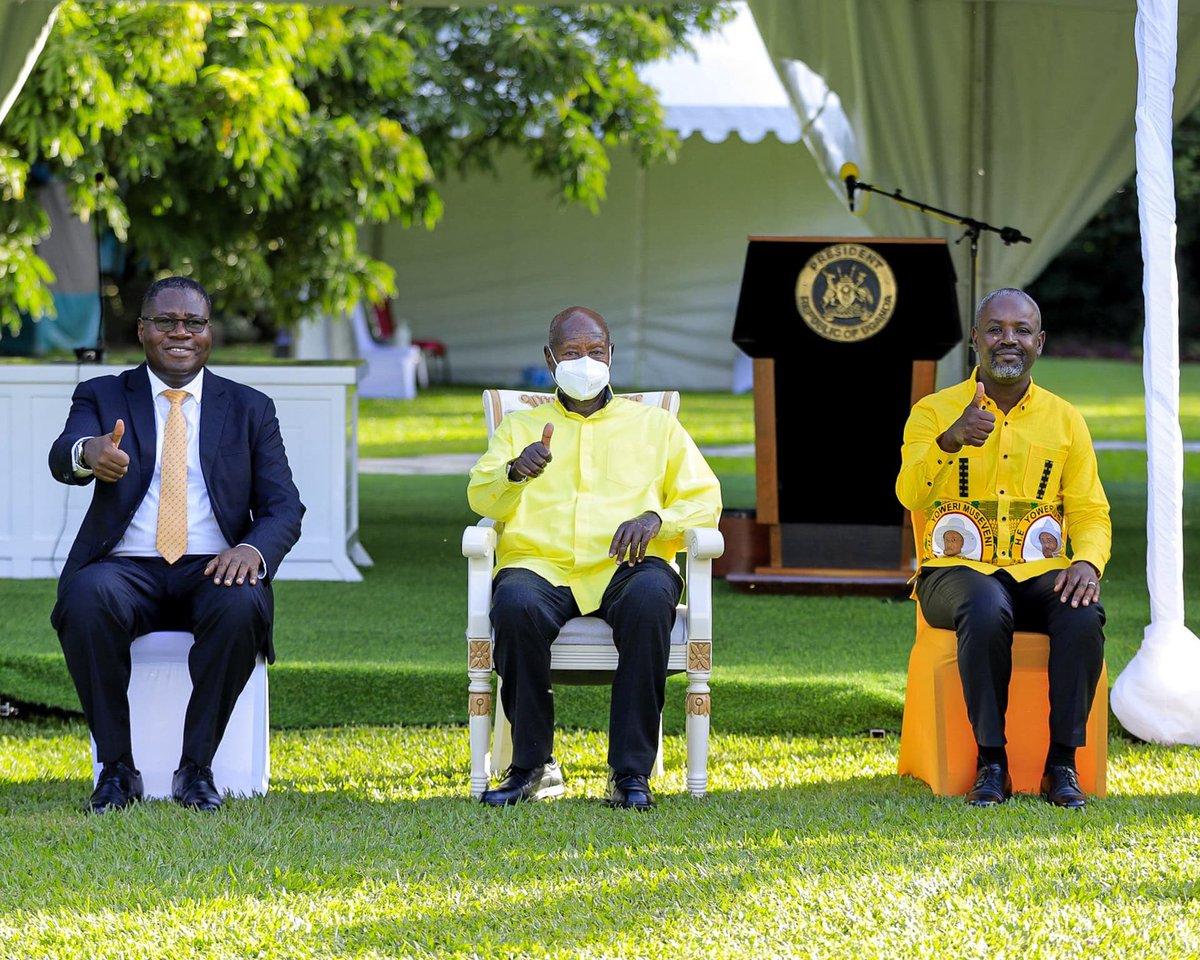 RuhakanaR's tweet photo. I congratulate Rt Hon Oboth Oboth and Rt Hon Thomas Tayebwa upon their well-deserved election as Speaker and Deputy Speaker of the 12th Parliament of Uganda.

I also thank His Lordship the Chief Justice, Flavian Zeija, for ably presiding over the election process.

The Speaker and Deputy Speaker enjoy the confidence and support of Parliament and the country at large.

I thank H.E. President Yoweri Museveni for gracing the occasion, and commend Hon Paul Mwiru and Hon Norbert Mao for contributing to a transparent and competitive election.

The participation of candidates from NRM, NUP, UPC and DP demonstrated the continued growth of multiparty democracy in Uganda.

We wish the new leadership of Parliament success and assure them of our full support
