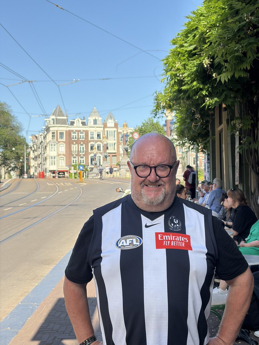 Ninsta72's tweet photo. Go the mighty Pies from Amsterdam. @CollingwoodFC https://t.co/3lJyn4VrOr