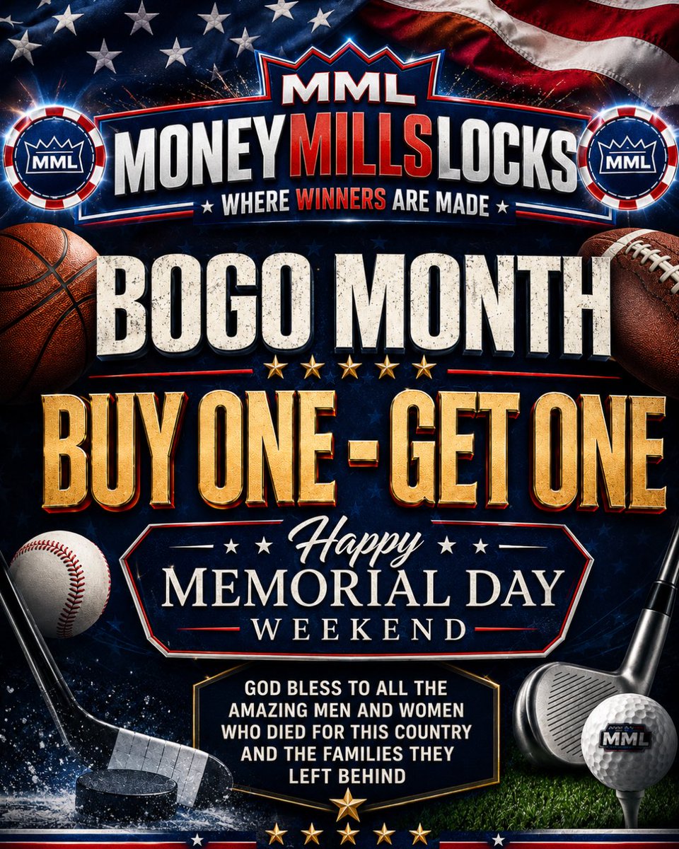 moneymillslocks's tweet photo. HAPPY MEMORIAL DAY! 
God Bless all the amazing men and women who died for this country .. and as always, shoutout all current military and our vets 🇺🇸

Memorial Day sale: buy a month, get a month 

https://t.co/KtoXnifqop https://t.co/cD3CK3b3tv