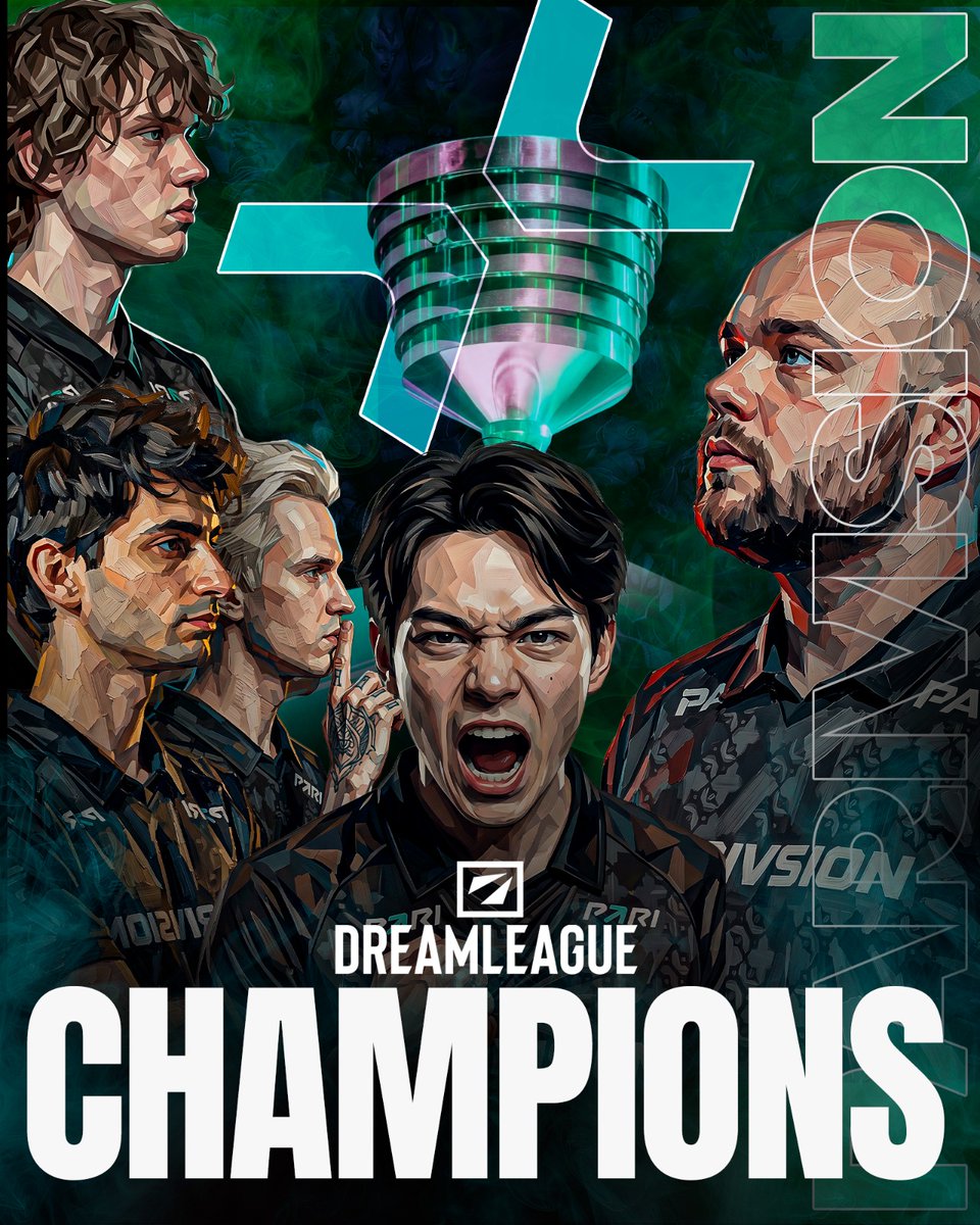 ns4rt's tweet photo. A @parivisiongg foi a campeã da DREAMLEAGUE 29, primeiro grande título de Puppey como coach e um grande marco para uma equipe que teve um inicio ruim em 2026. Aurora de Nightfall chegou muito perto do primeiro título Tier 1 em sua carreira mas não foi dessa vez.

Agora iremos transmitir a BLAST SLAM 7, um campeonato Tier 1 com a primeira parte online (Group Stage) e a segunda parte presencial (Playoffs). Premiação $1,000,000 USD, 🇩🇰 Copenhagen.

Todas as melhores equipes do mundo estão presentes. A ex-Heroic também está, e provavelmente já vai apresentar sua nova org que manteve a mesma lineup. #dota2