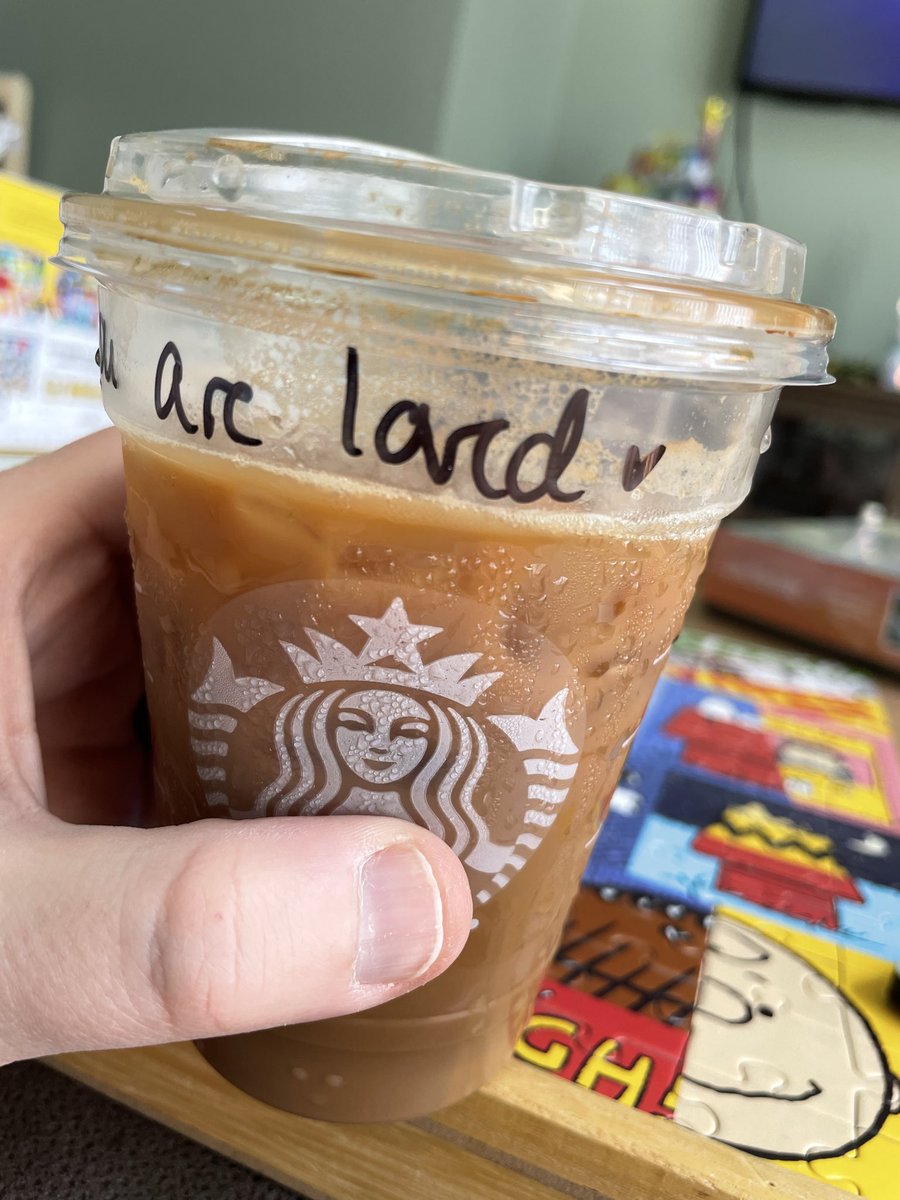 JimiJazzco's tweet photo. @Starbucks guess I am ‘lard’ today https://t.co/thEG6235rm