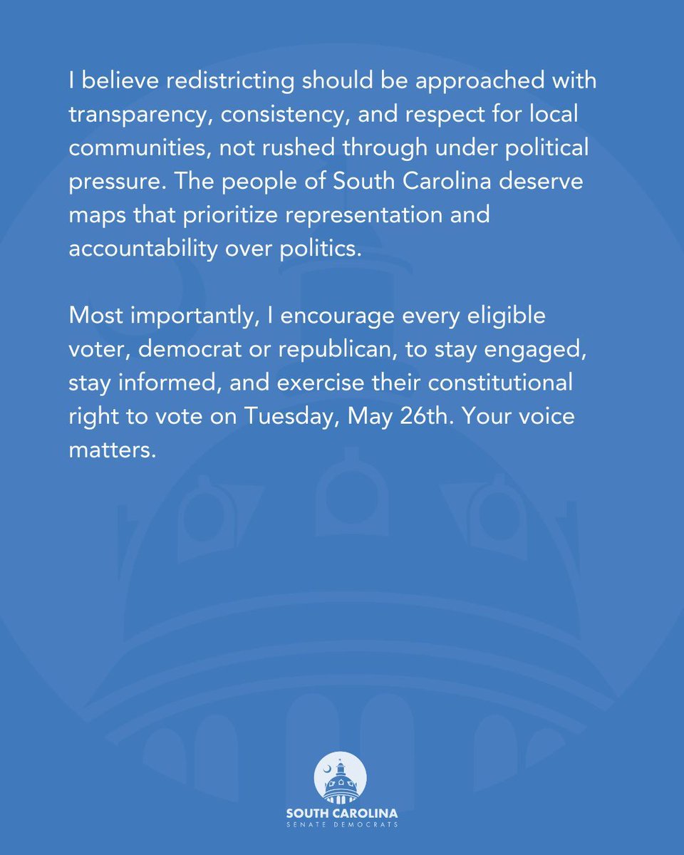 South Carolina Senate Democrats tweet media