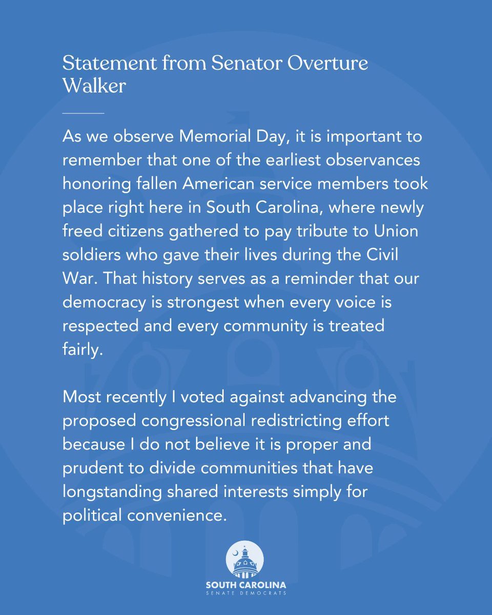 South Carolina Senate Democrats tweet media