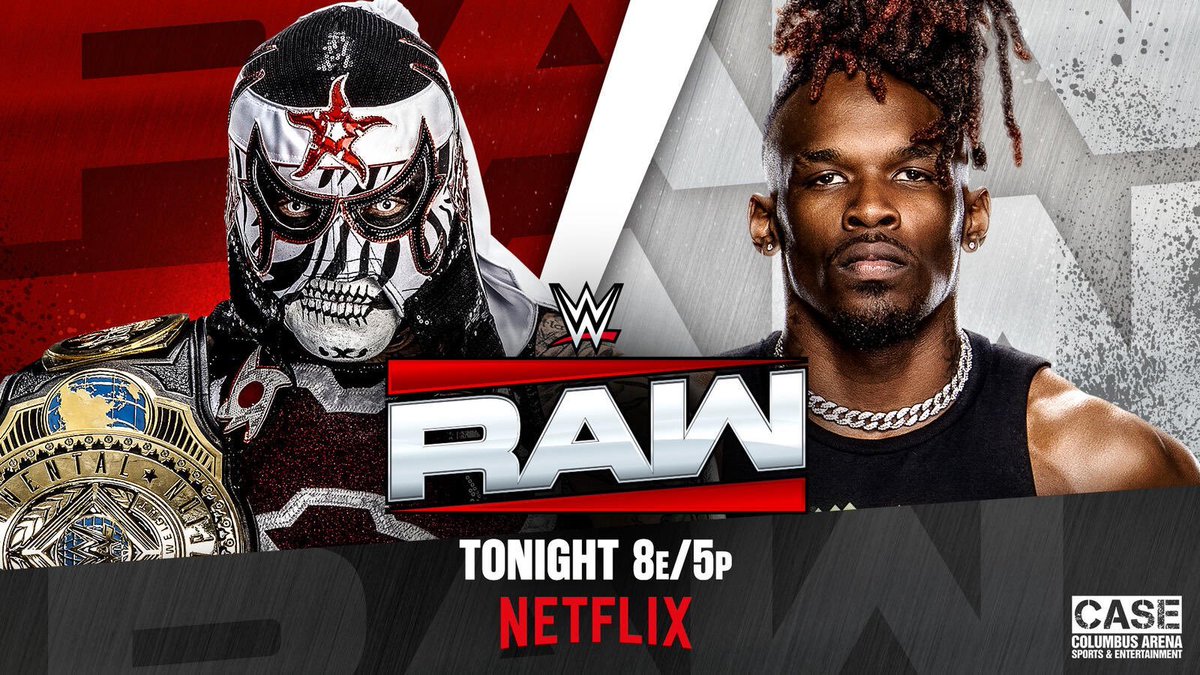 LuigiWrestling's tweet photo. 🚨 WWE ha anunciado que Penta defenderá hoy el Intercontinental Championship en #WWERAW ante Je'Von Evans. Ecatepec vs. Veracruz.

Sexo absoluto. https://t.co/rUJcXWoIQb