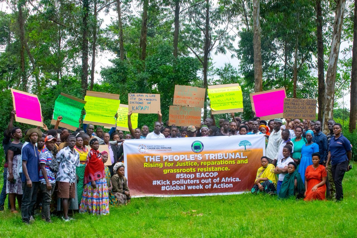 Eacophostcmty's tweet photo. This week marks a global milestone for all fossil fuel affected communities across bounders.This #Globalweekofaction stands as a good testimony of solidarity that engines movements and accelerates the potential to #kickpollutersout . @Eacophostcmty we demand accountability. https://t.co/uObF6i4hqv